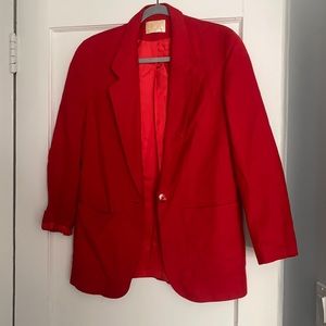 Vtg Red Pendleton Blazer